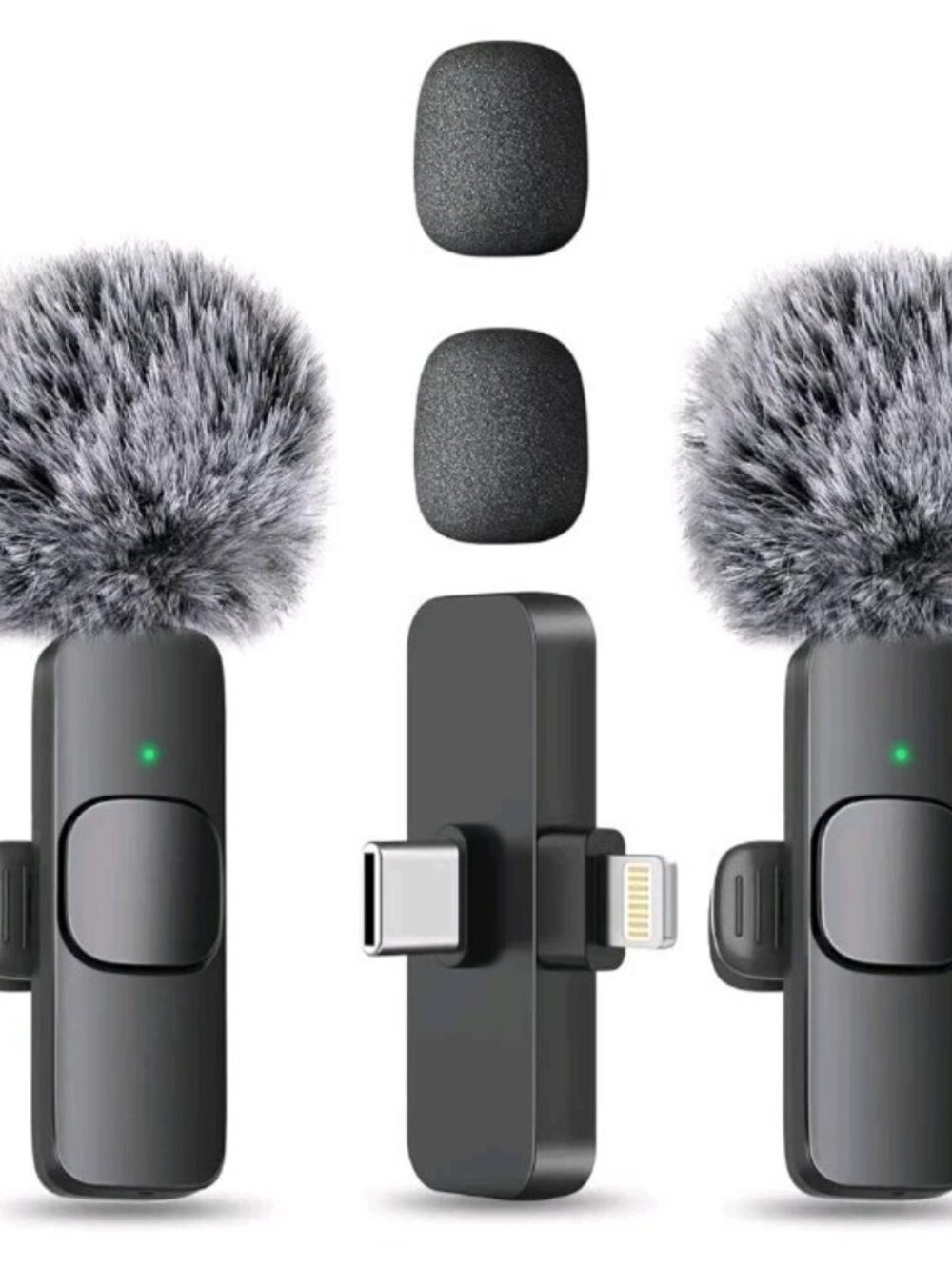 MAYBESTA Professional Wireless Lavalier Lapel Microphone = Podcast Vlog YouTube